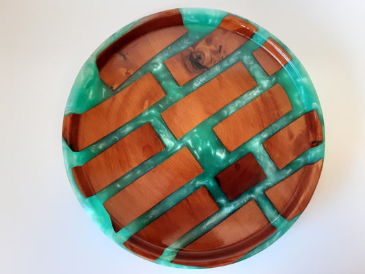 Kauri and resin platter