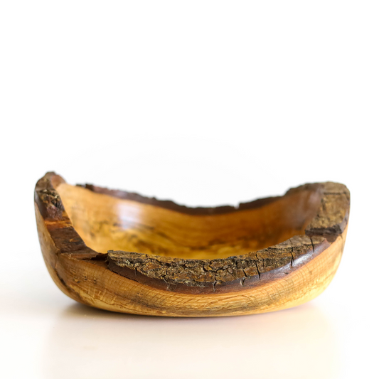 Black walnut liveedge wooden bowl